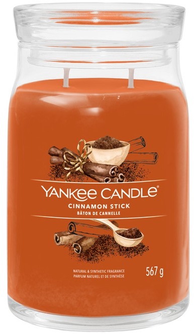 YANKEE CANDLE Signature, sklo, 2 knôty Cinnamon Stick, 567 g