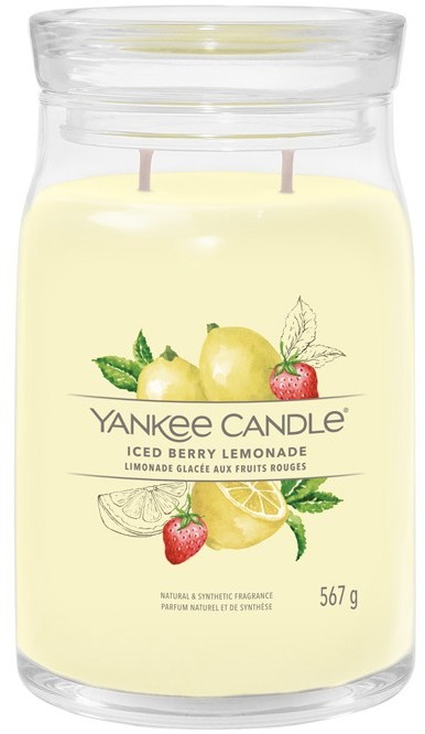 YANKEE CANDLE Signature sklo 2 knôty Iced Berry Lemonade 567 g