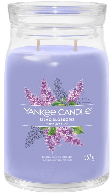 YANKEE CANDLE Signature sklo 2 knôty Lilac Blossoms 567 g