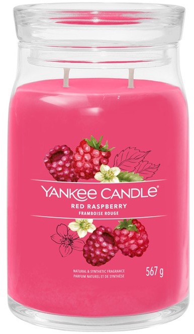 YANKEE CANDLE Signature sklo 2 knôty Red Raspberry 567 g