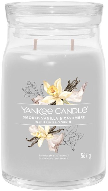 YANKEE CANDLE Signature sklo 2 knôty Smoked Vanilla & Cashmere 567 g