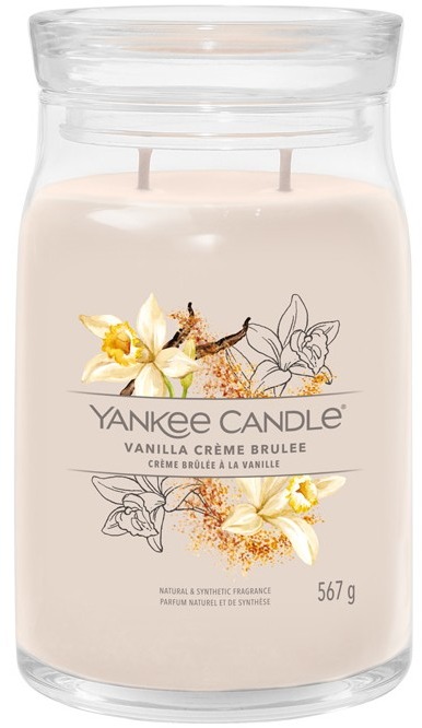 YANKEE CANDLE Signature sklo 2 knôty Vanilla Creme Brulée 567 g
