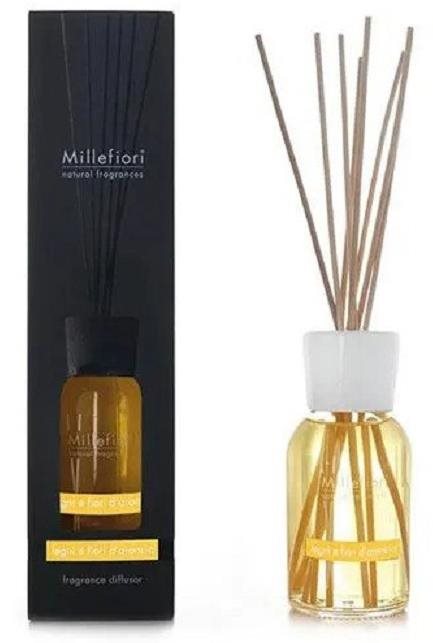 MILLEFIORI Milano Natural, drevo a pomarančové kvety, 500 ml