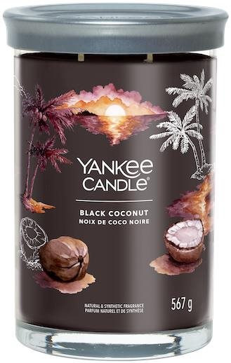 YANKEE CANDLE Signature, 2 knôty Black Coconut, 567 g