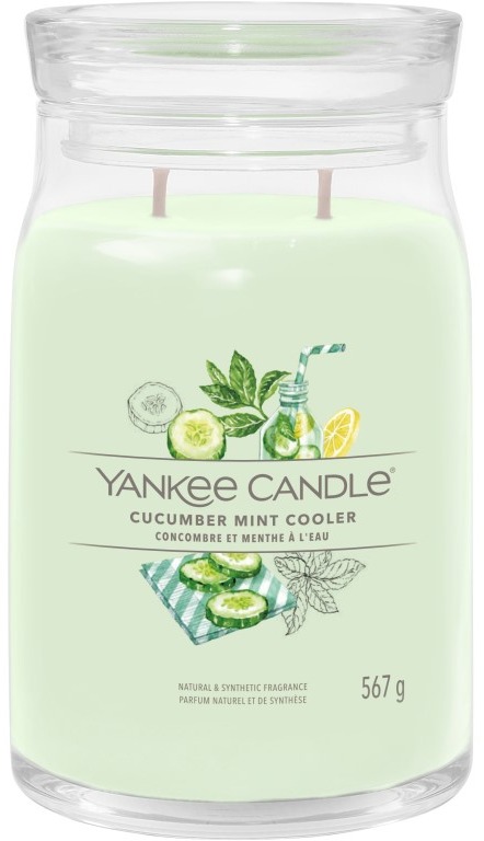 YANKEE CANDLE Signature 2 knôty Cucumber Mint Cooler 567 g