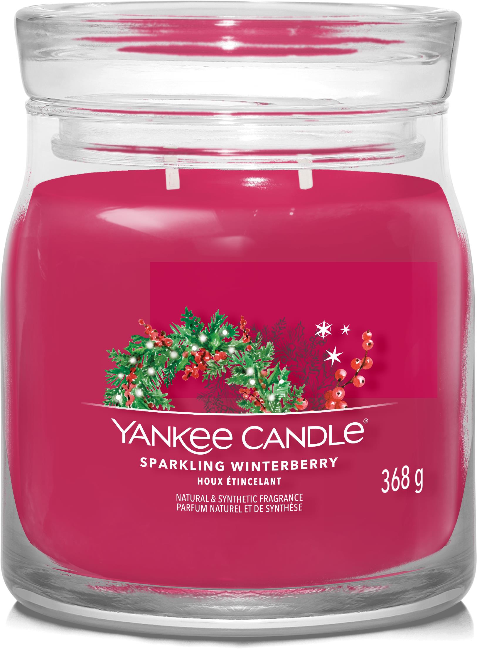 YANKEE CANDLE Signature 2 knôty Sparkling Winterberry 368 g