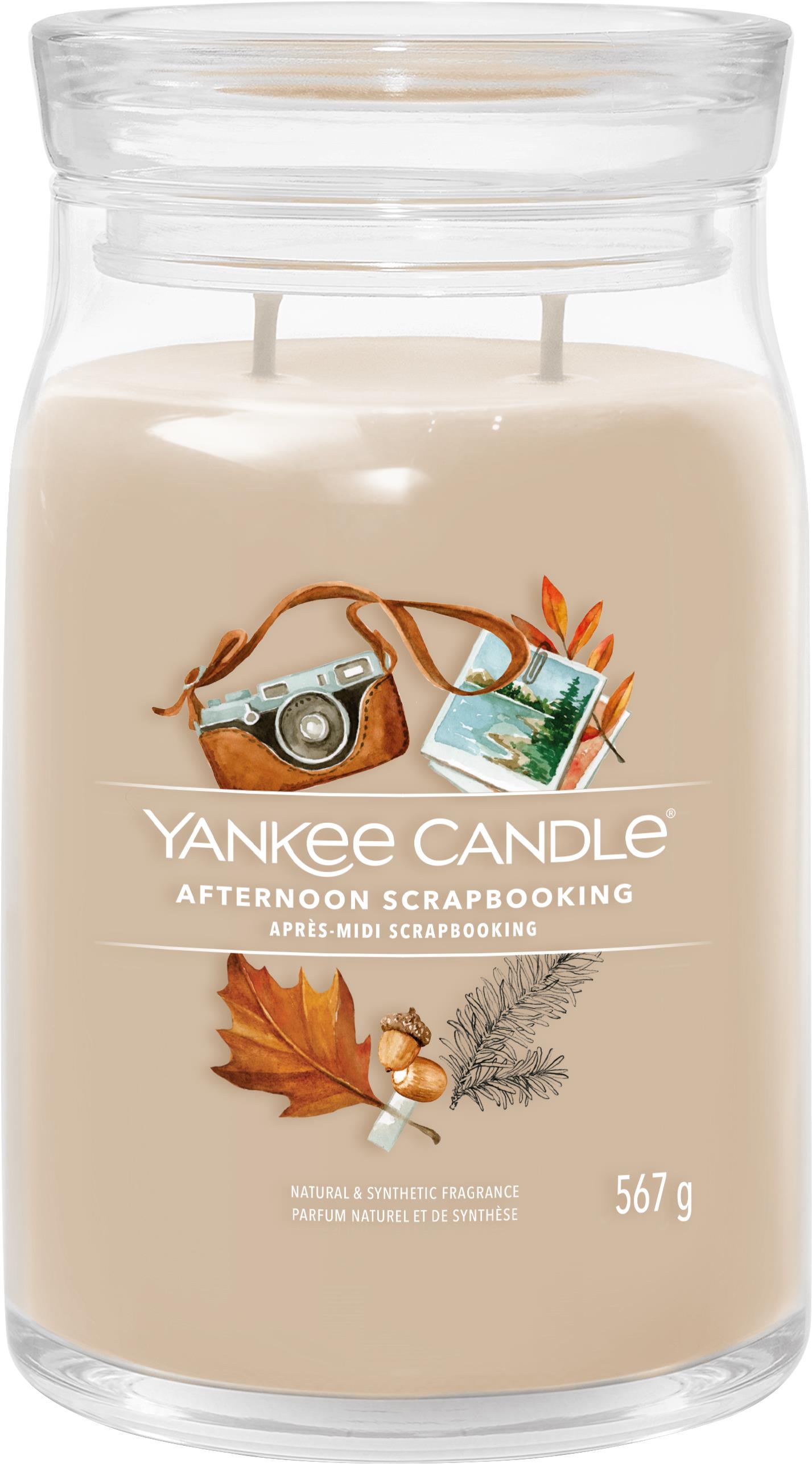 YANKEE CANDLE Signature, 2 knôty Afternoon Scrapbooking, 567 g