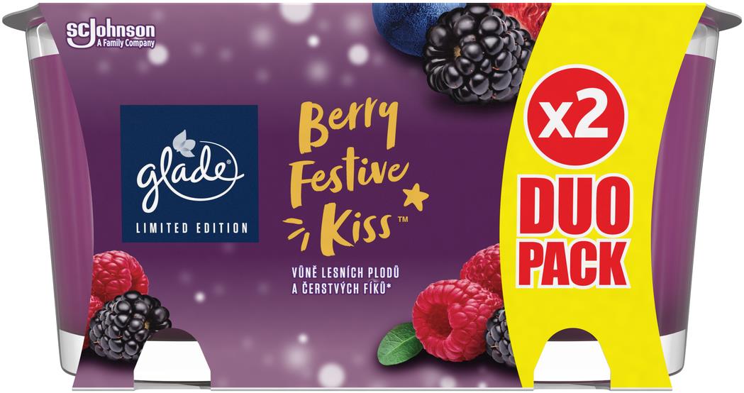GLADE Berry Festive Kiss duobalenie 2× 112 g