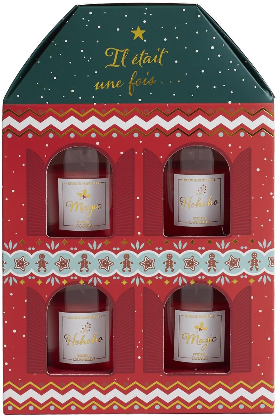 CMP Set vianočných vonných sviečok 4 ks