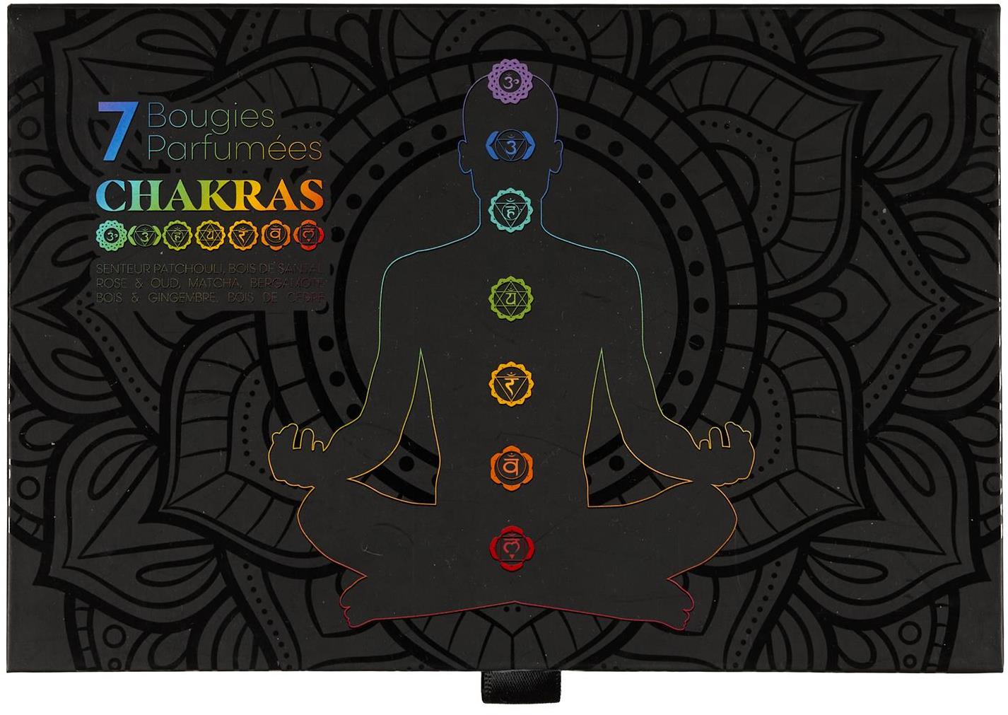 CMP Chakra Súprava vonných sviečok 7 ks