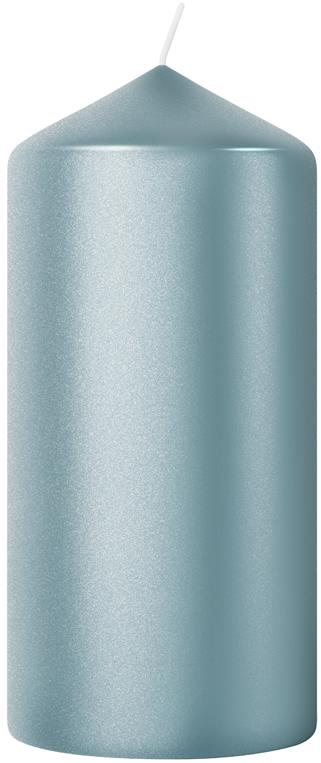BOLSIUS Pillar Metallic Blue 12 cm, 245 g