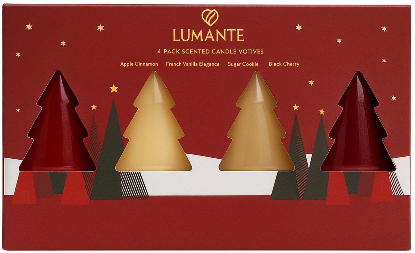 LUMANTE Scented Candle Votives 4× 48 g