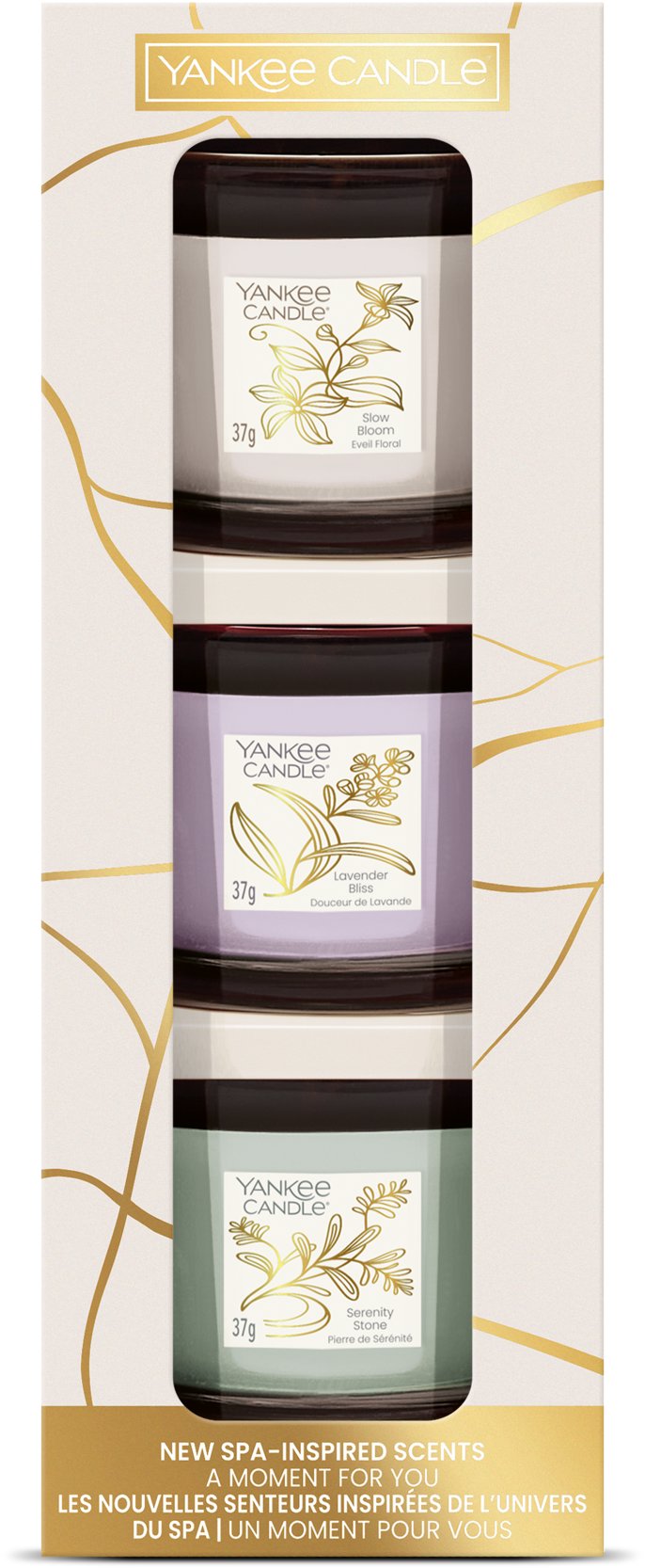 YANKEE CANDLE darčeková súprava 3× 37 g