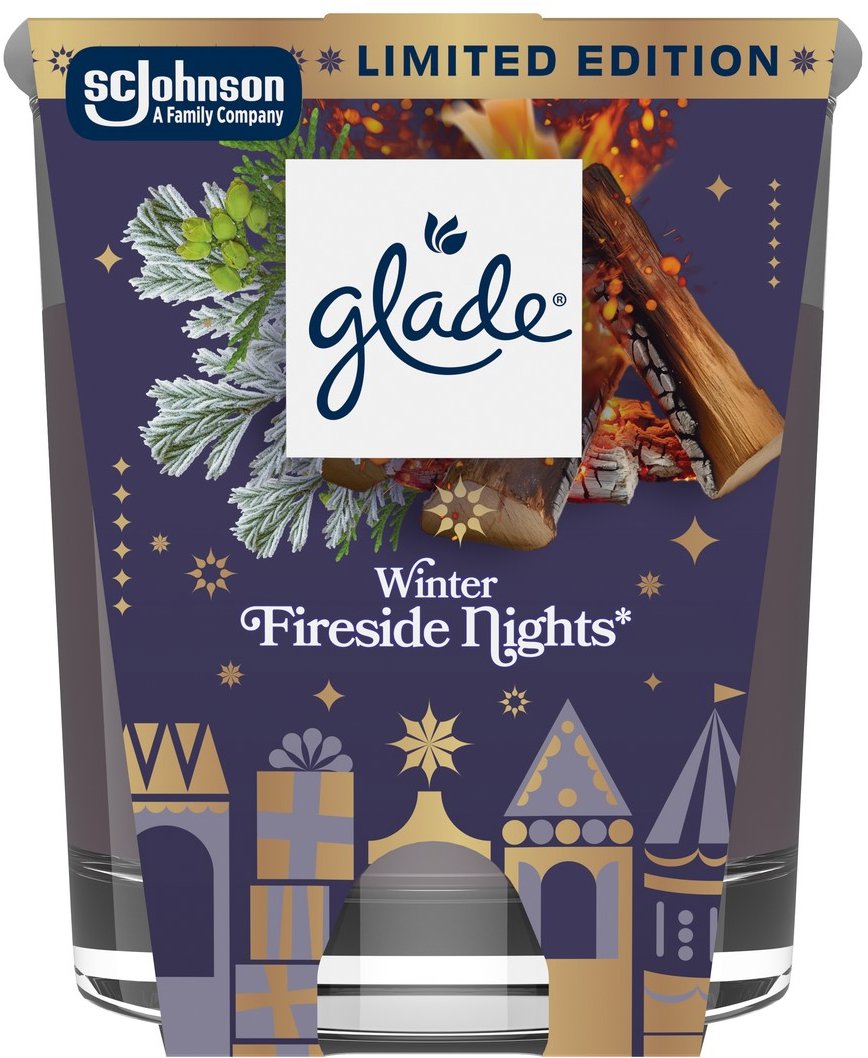 GLADE Candle Winter Fireside Nights 112 g