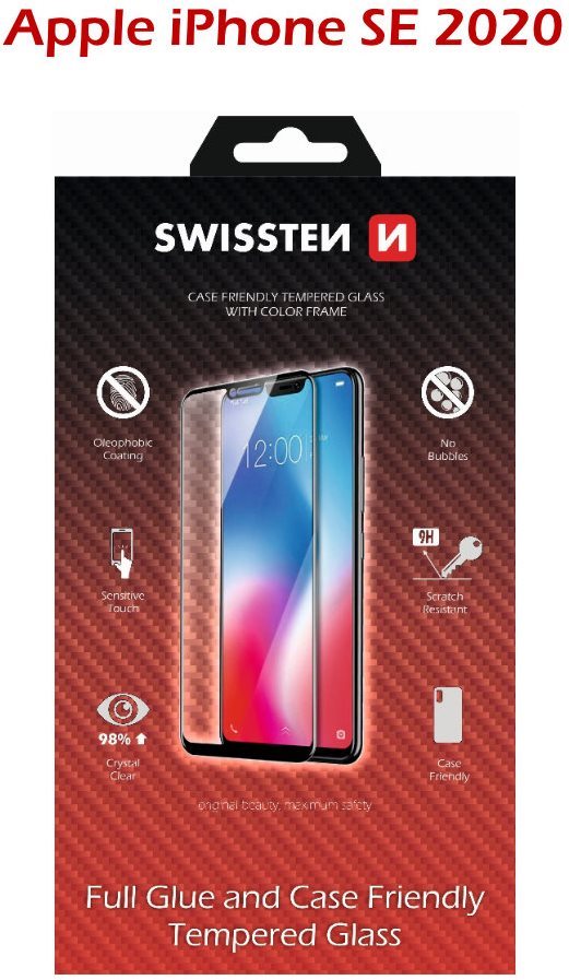 Swissten Case Friendly pre iPhone SE 2020 čierne