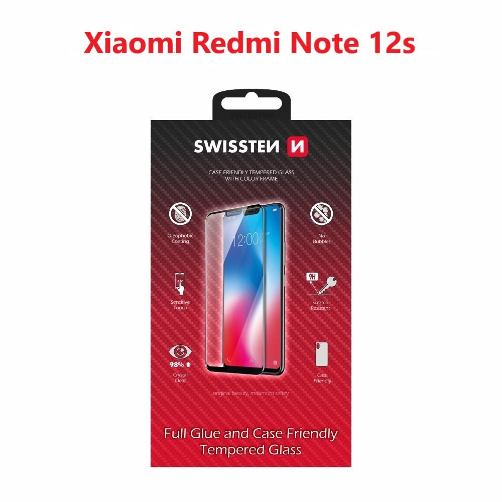 Swissten 3D Full Glue pre Xiaomi Redmi Note 12s čierne