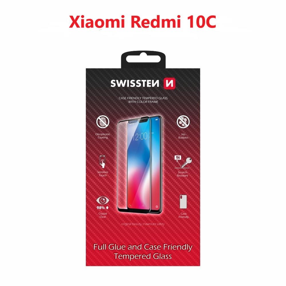 Swissten 3D Full Glue pre Xiaomi Redmi 10C čierne