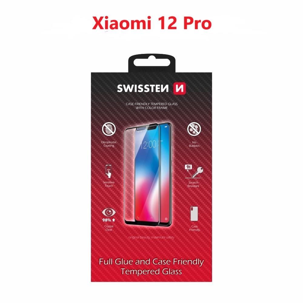 Swissten 3D Full Glue pre Xiaomi 12 Pro čierne