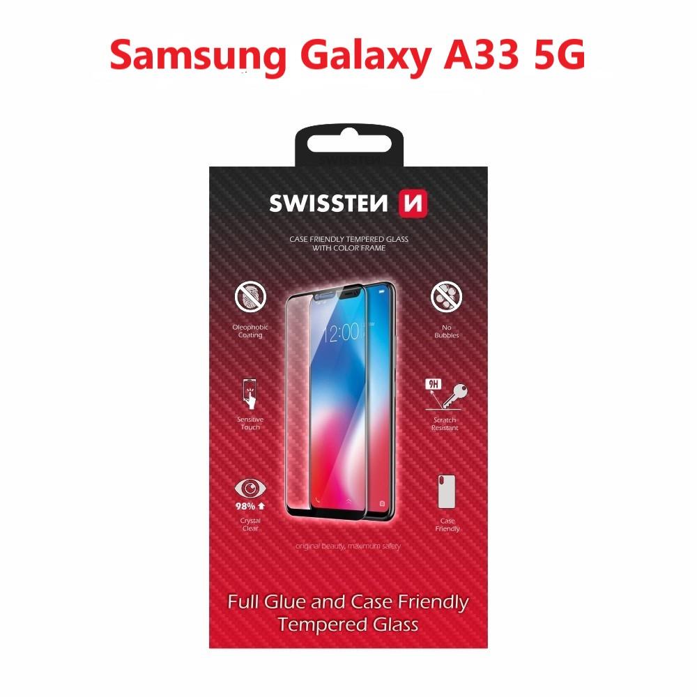 Swissten 3D Full Glue pre Samsung A336 Galaxy A33 5G čierne