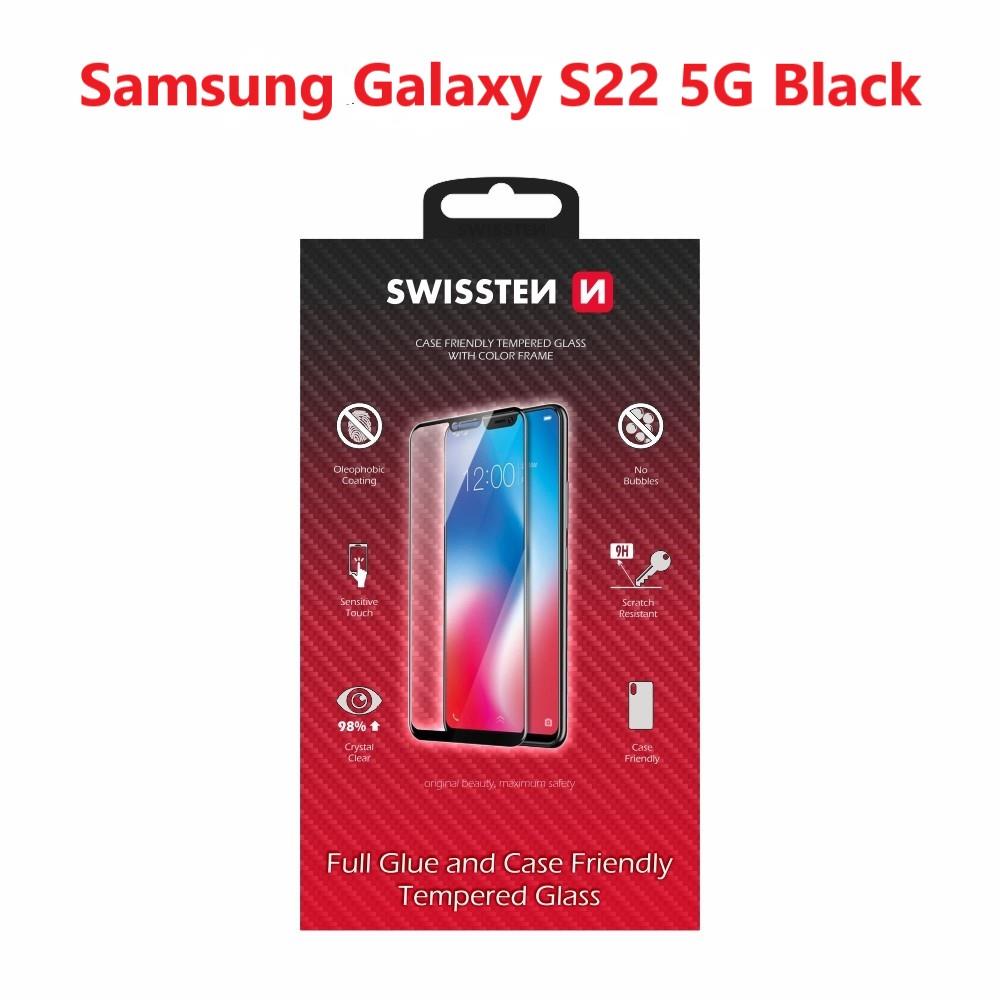 Swissten 3D Full Glue pre Samsung S901 Galaxy S22 5G čierne