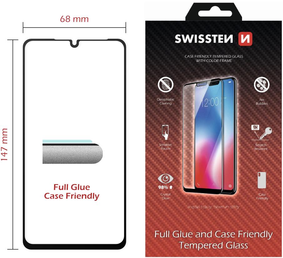 Swissten 3D Full Glue na Huawei P30 Lite čierne