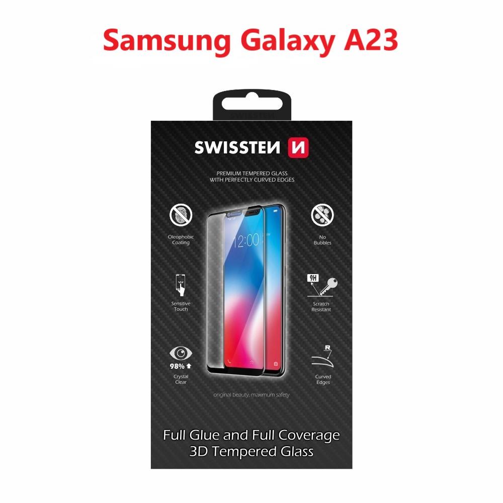 Swissten 3D Full Glue na Samsung A235 Galaxy A23 čierne