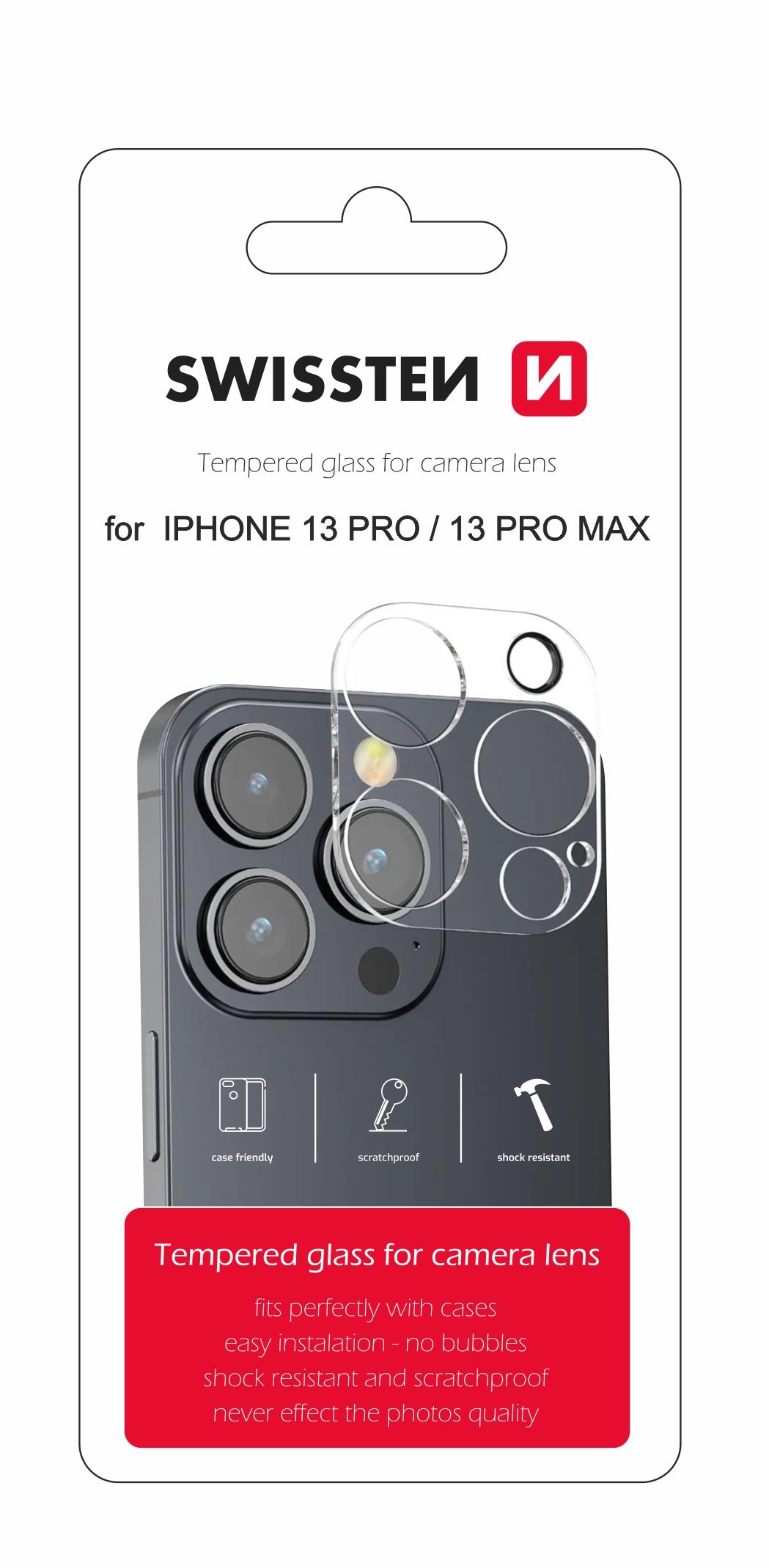 Swissten ochranné sklo na šošovky fotoaparátu pre Apple iPhone 13 Pro/13 Pro Max