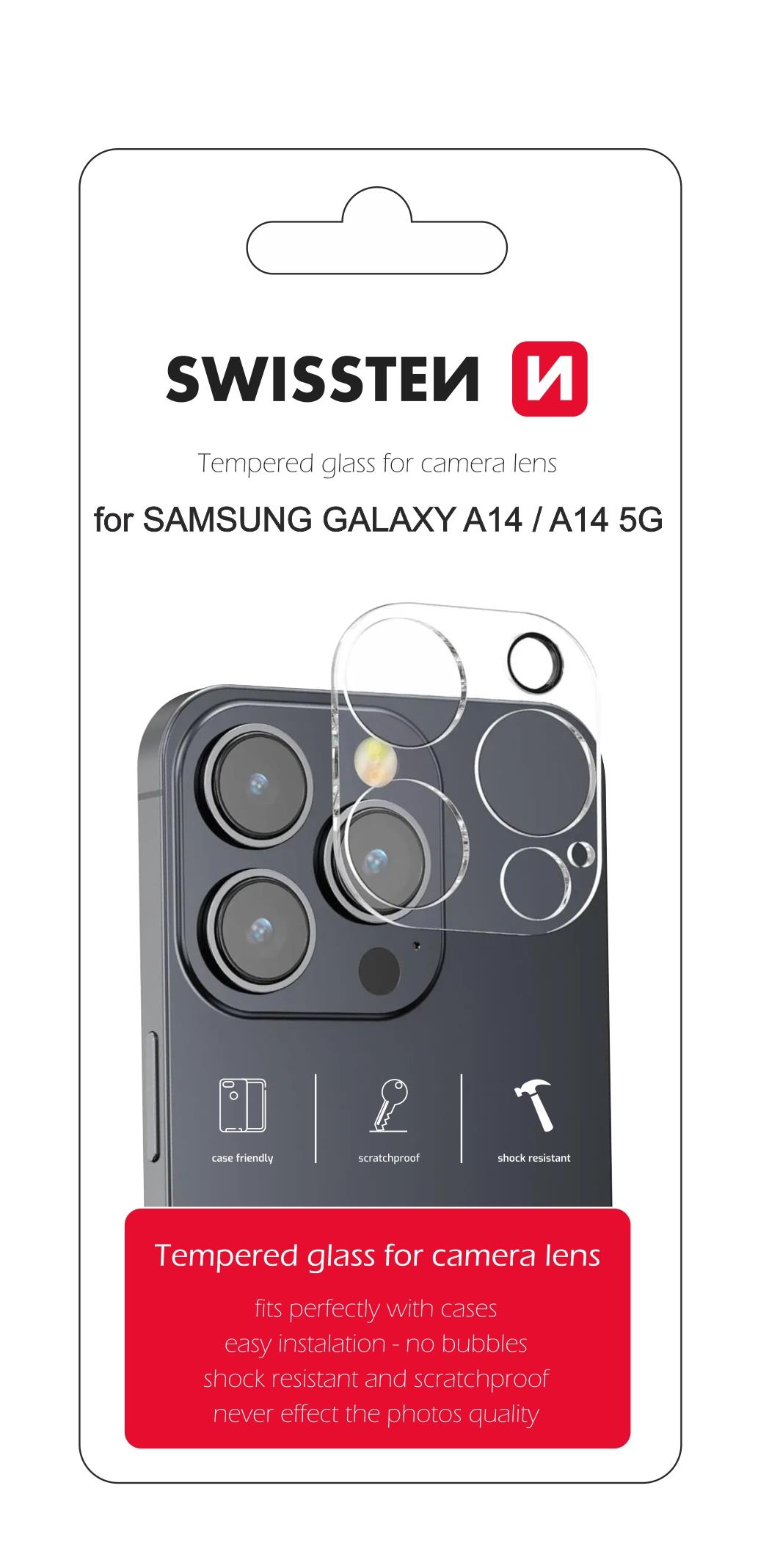 Swissten ochranné sklo na šošovky fotoaparátu pre Samsung Galaxy A14/A14 5G
