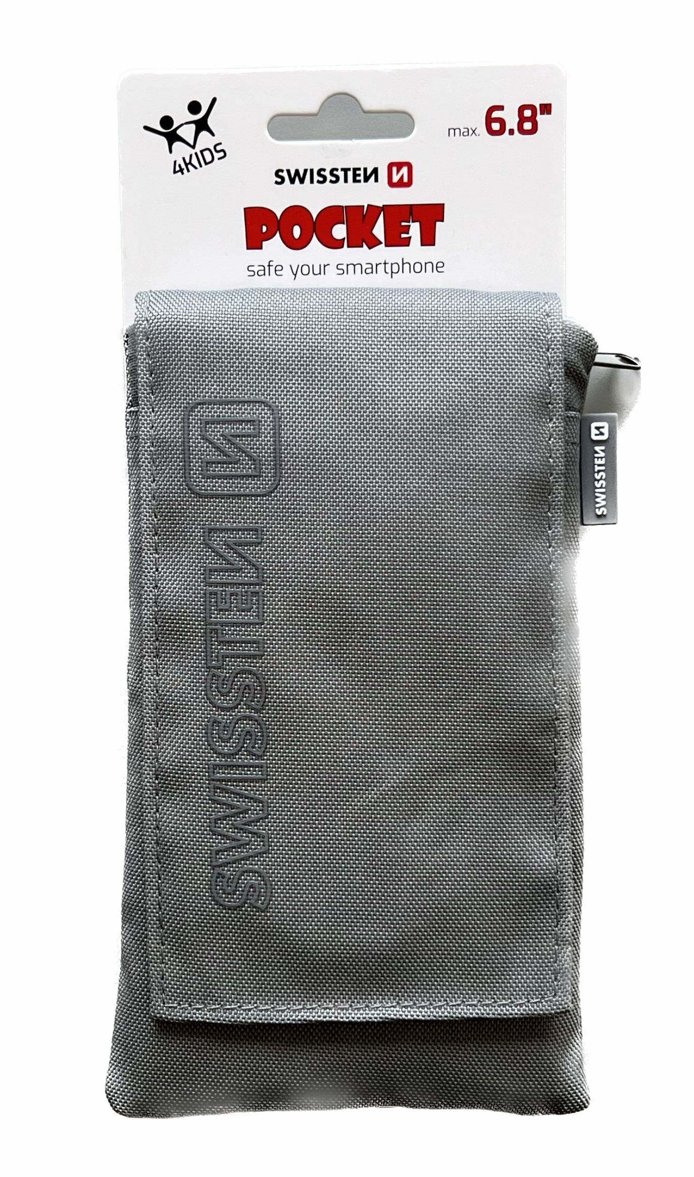 Swissten Pocket 6,8" sivé