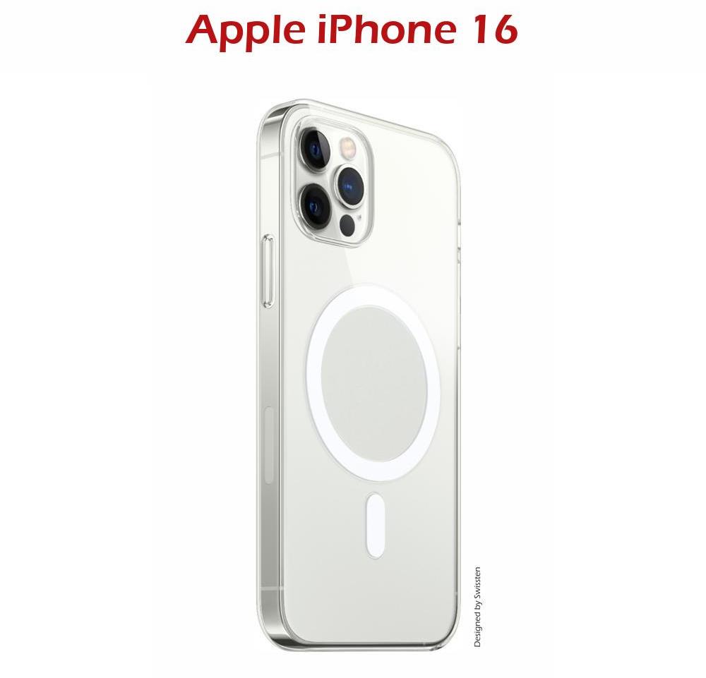 Swissten Clear Jelly MagStick pre Apple iPhone 16 transparentný