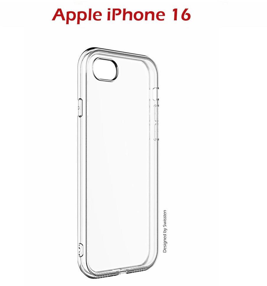 Swissten Clear Jelly pre iPhone 16 transparentný