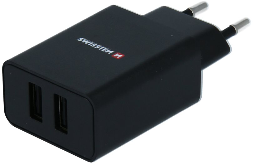 Swissten sieťový adaptér SMART IC 2.1A + kábel micro USB 1,2 m čierny