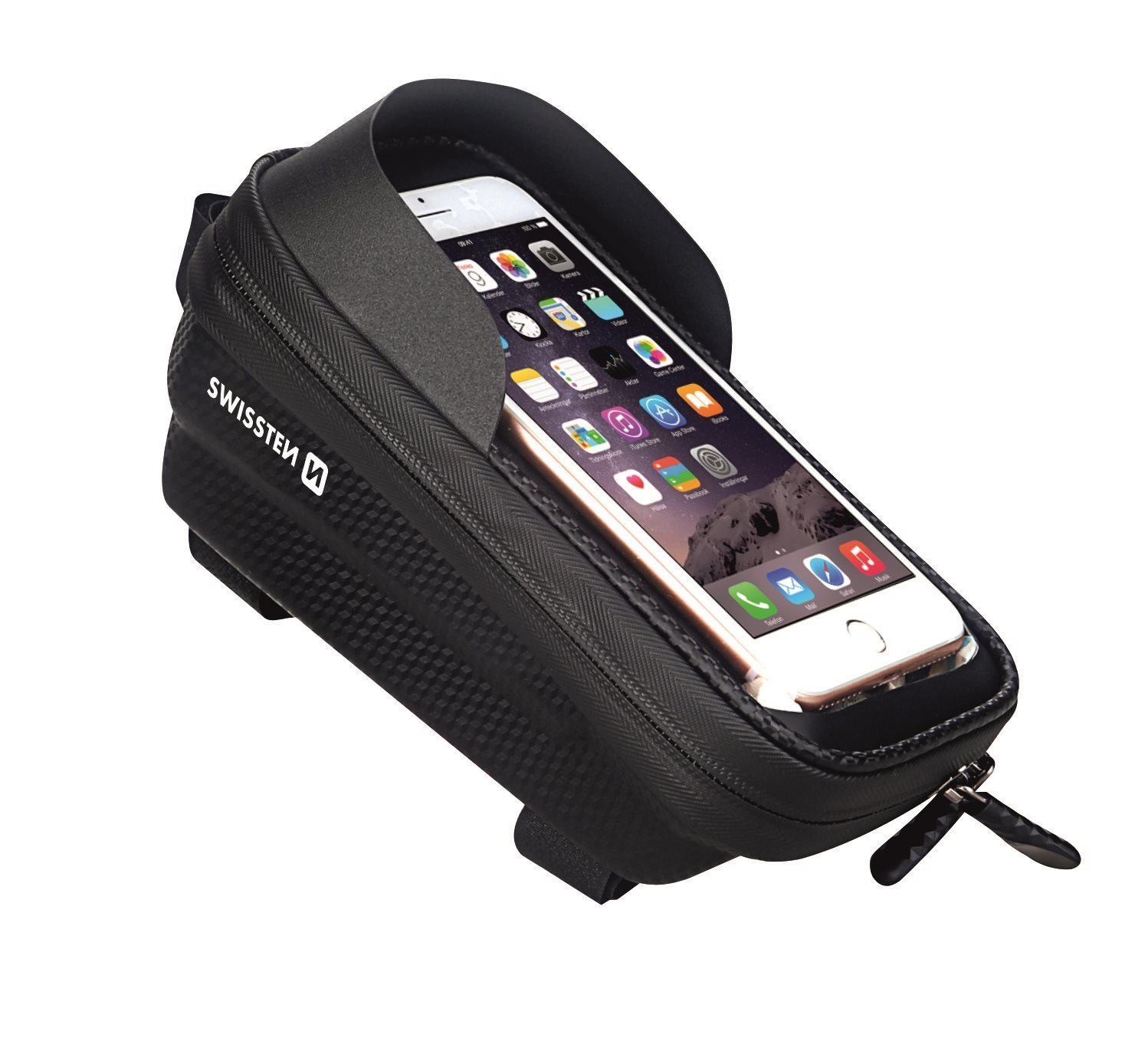 Swissten vodotesné puzdro na bicykel na mobilní telefóny od 5.4" do 6.7" (1)