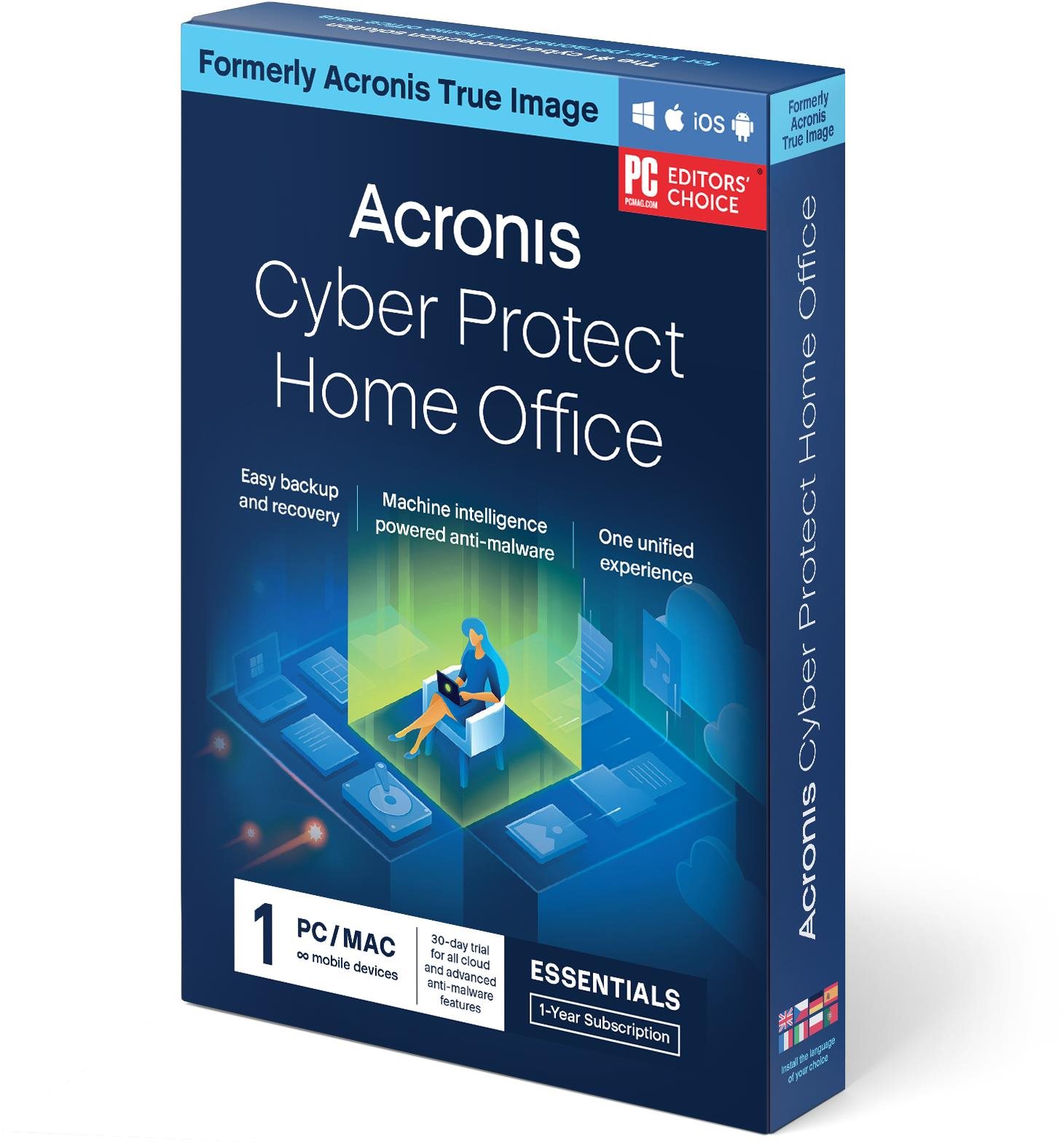 Acronis Cyber Protect Home Office Essentials pre 1 PC na 1 rok (elektronická licencia)