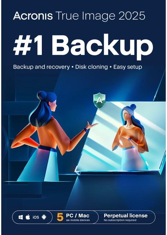 Acronis True Image 2025 – 5 PC (elektronická licencia)