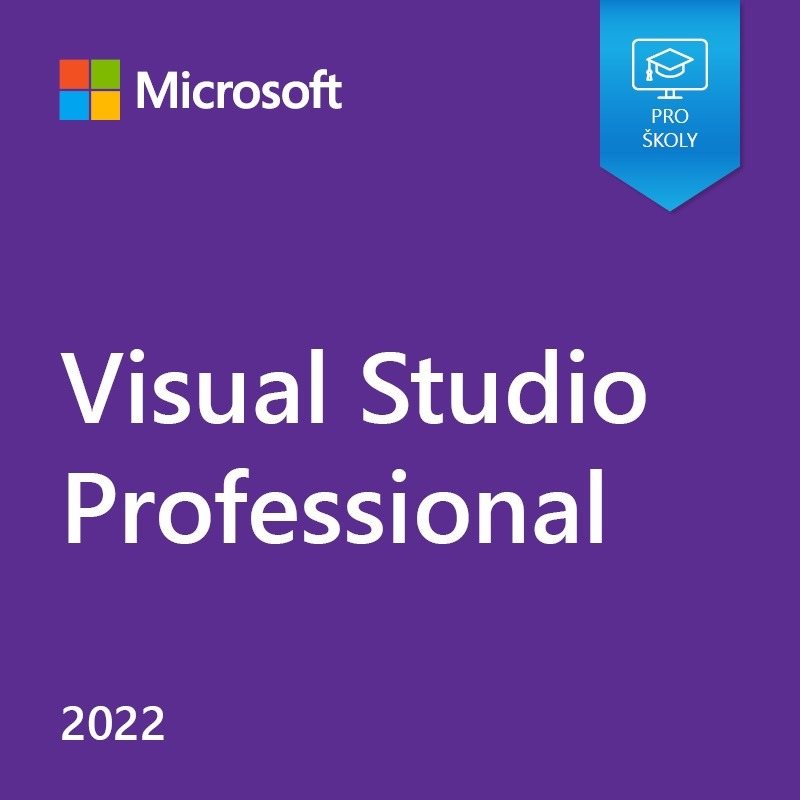 Microsoft Visual Studio Professional 2022, EDU - iba školy (elektronická licencia)