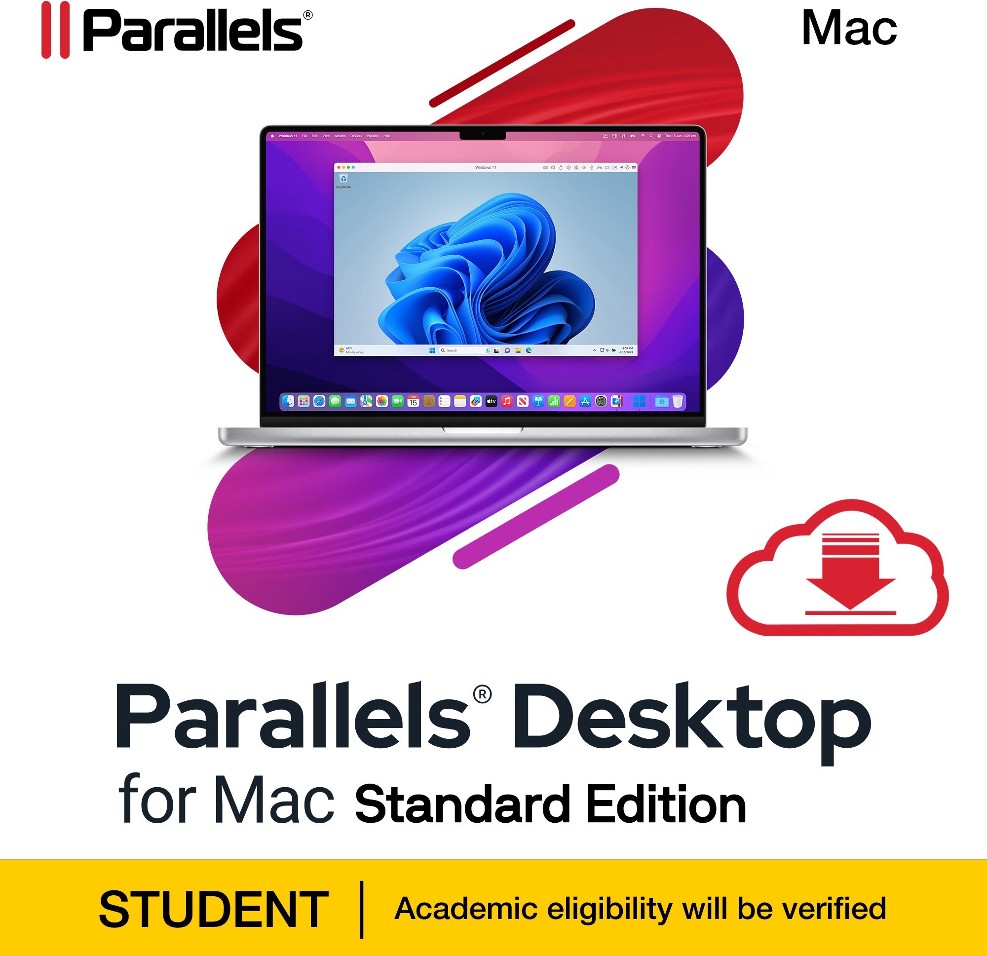 Parallels Desktop, Mac, Academic Subscription na 12 mesiacov (elektronická licencia)