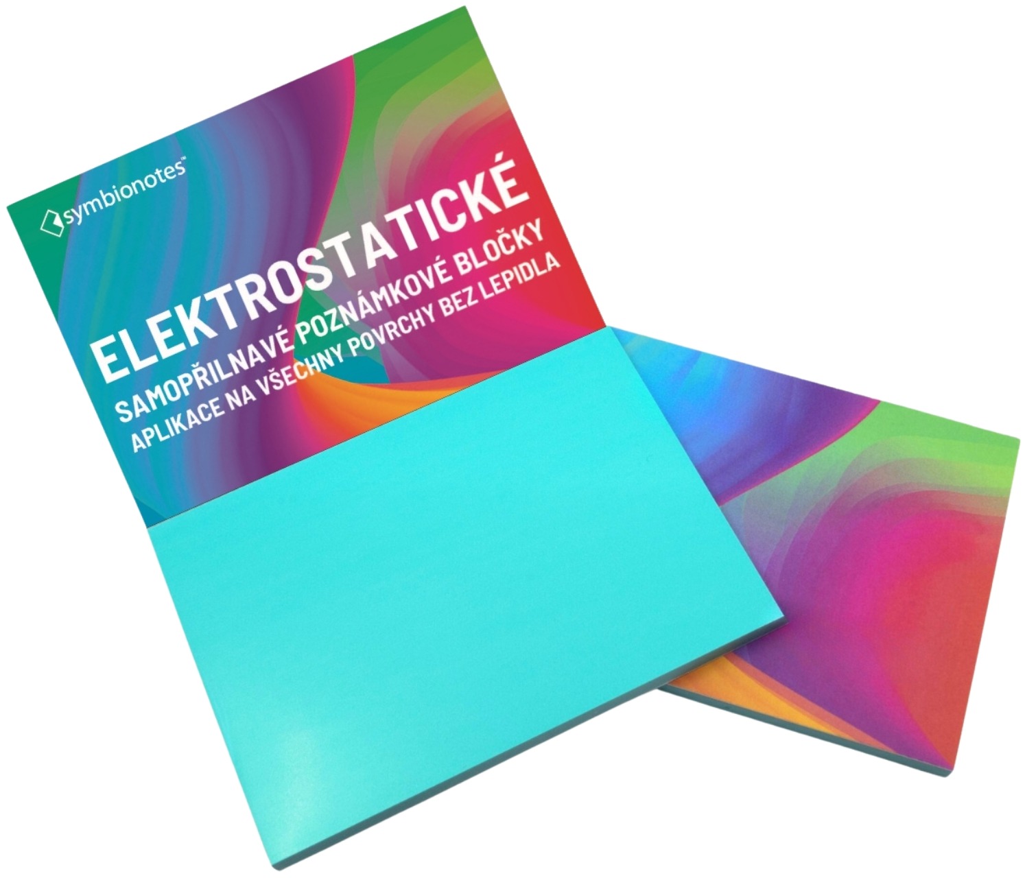SYMBIO Elektrostatické bločky Symbionotes 70x100 mm tyrkysové (100ks)