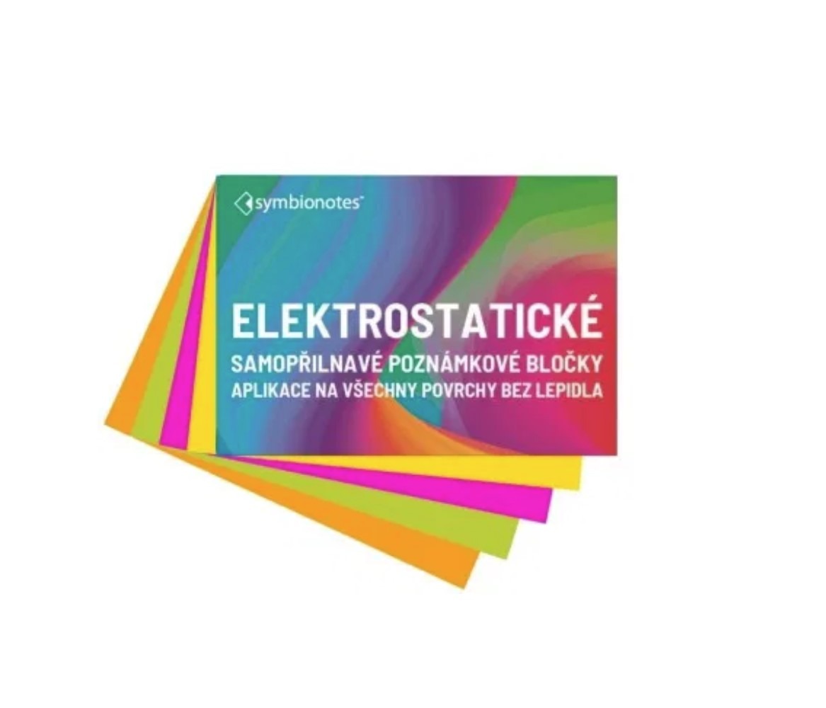 SYMBIO Elektrostatické bločky Symbionotes 70x100 mm MIX 4 barev (100ks)