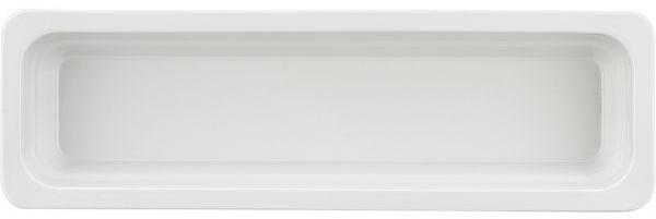 SCHÖNWALD Gastronádoba 2/4 , 530 × 162 mm, v = 65 mm, biela, porcelán