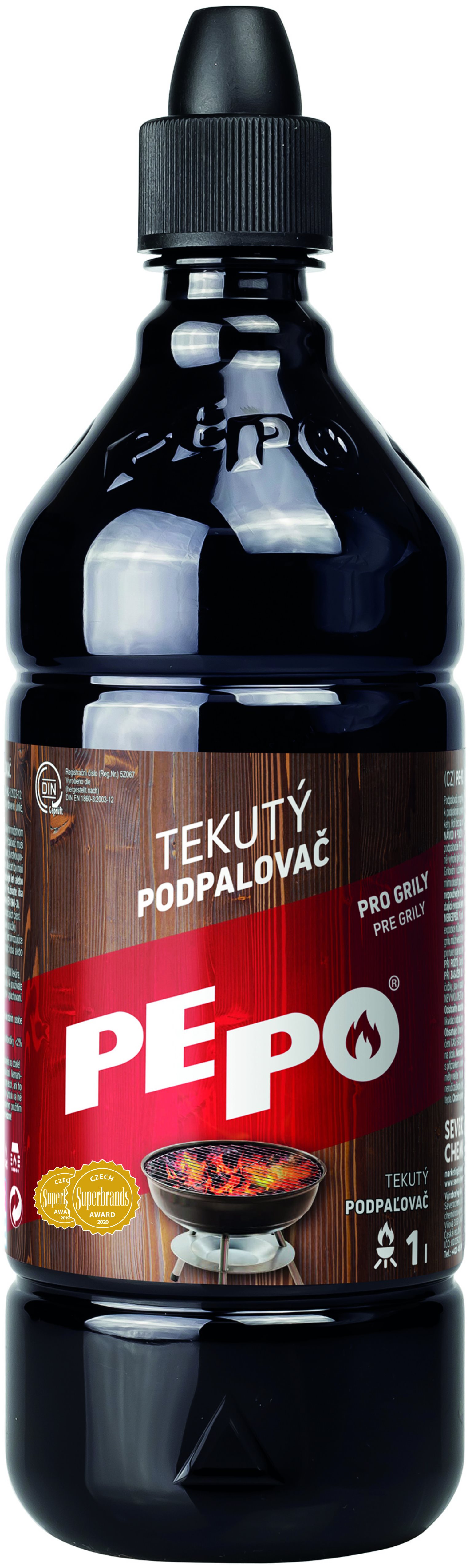 PE-PO tekutý podpaľovač 1 l ČR