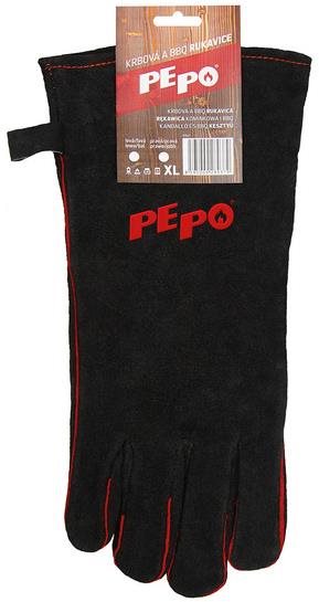 PE-PO krbová a BBQ rukavica ľavá