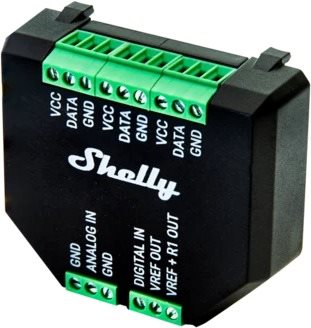 Shelly AddOn Plus, meranie teploty na 1/1PM Plus, nástupcov SHELLY-AddOn