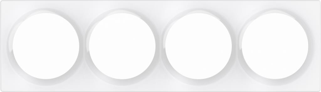 FIBARO Walli Štvorrámik, lesklá biela