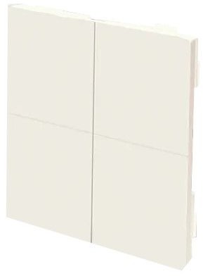 Shelly Blu Wall Switch 4, na použitie s bežnými rámikmi