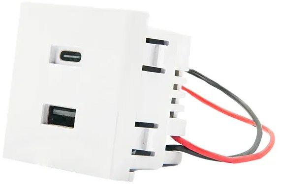 Shelly USB nabíjačka pre stojan na stôl pre Wall Display, biela