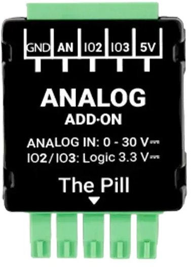 Shelly Analógový addon (0 – 30 V) na Shelly Pill