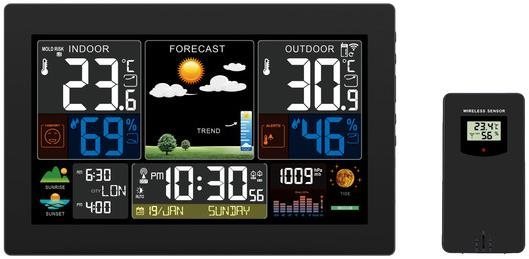 Solight meteostanica, XL farebný LCD