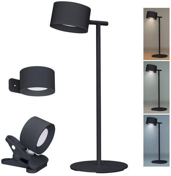 Solight nabíjacia 3 v 1, 280 lm, zmena CCT, stmievanie, čierna