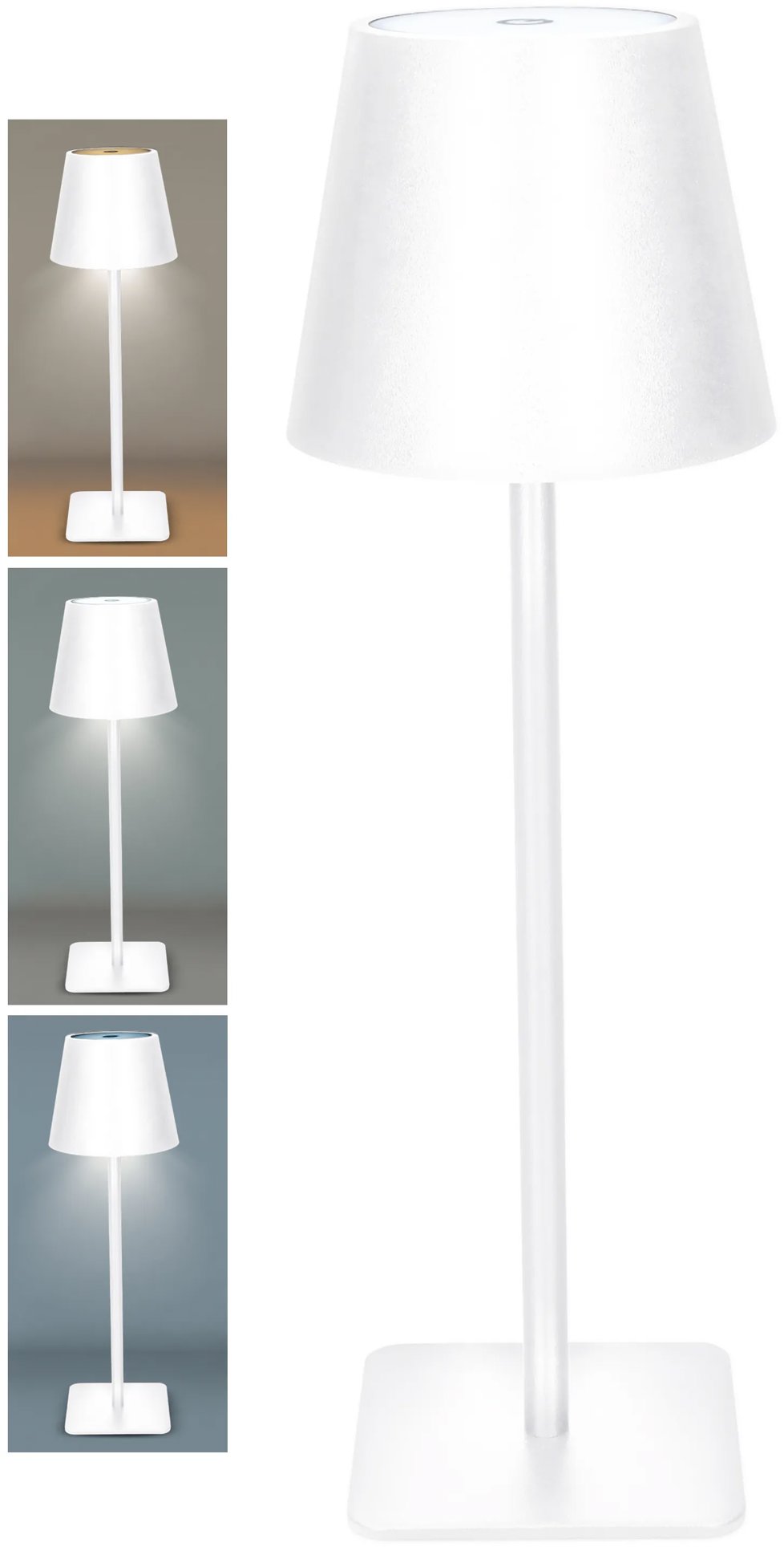 Solight LED nabíjacia lampička Lucca, biela